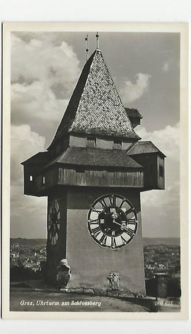 AK Graz, Uhrturm am Schlossberg. (1954)