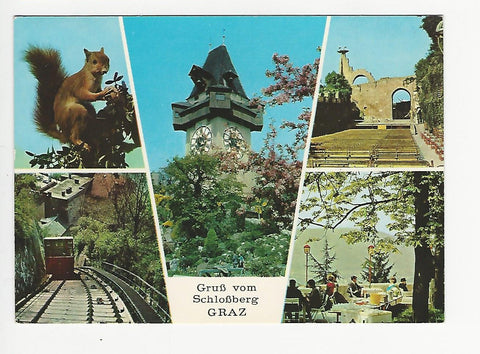 AK Gruß vom Schloßberg. Graz.