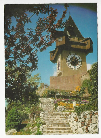 AK Graz. Uhrturm auf dem Schloßberg.