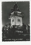 AK Graz bei Nacht - Uhrturm am Schloßberg.