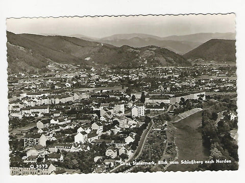 AK Graz. Blick vom Schloßberg nach Norden.