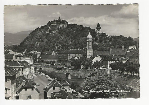 AK Graz. Blick zum Schloßberg.