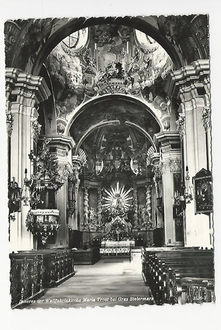 AK Inneres der Wallfahrtskirche Maria Trost bei Graz.