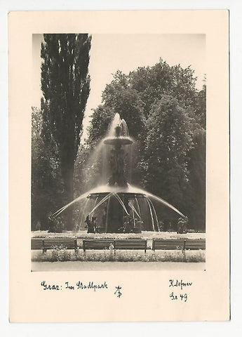 AK Graz: Im Stadtpark.