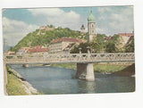 AK Graz, Albrechtsbrücke mit Schloßberg.