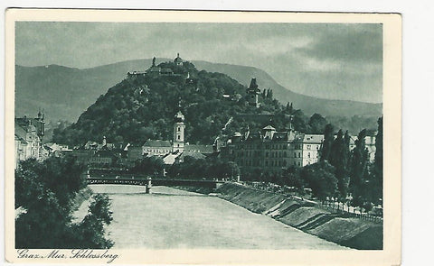 AK Graz. Mur. Schlossberg. (1924)