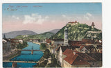 AK Graz. Drei Brücken - Schloßberg (1911).
