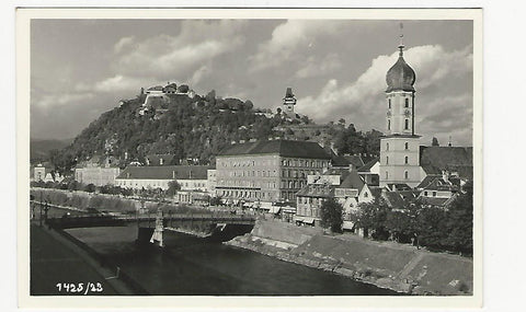 AK Graz mit Schloßberg (1936).