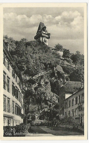 AK Graz. Schloßbergsteig. (1950)
