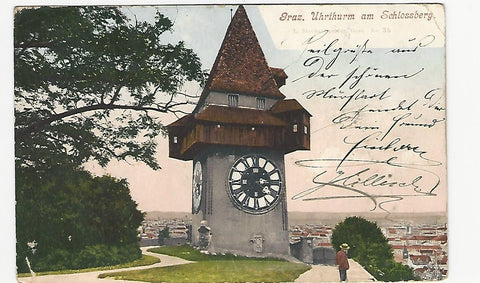AK Graz. Uhrturm am Schlossberg.