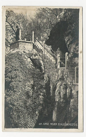 AK Graz. Neuer Schlossbergsteig. (1929)