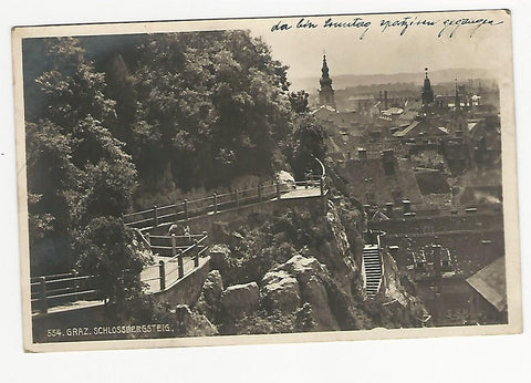 AK Graz. Schlossbergsteig. (1930)