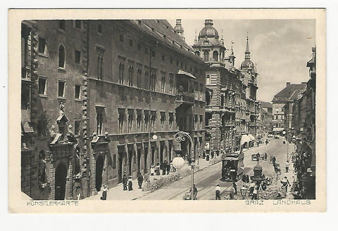 AK Graz. Landhaus. Künstlerkarte. (1914)