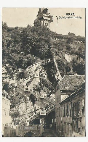 AK Graz. Schlossbergsteig.
