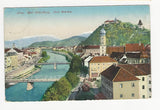 AK Graz. Mur Schloßberg. Drei Brücken. (1926)