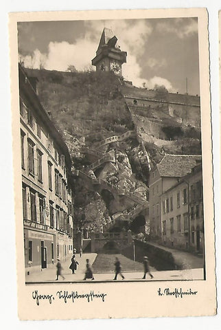 AK Graz. Schlossbergsteig. (1938)