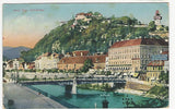 AK Graz, Mur, Schloßberg. (1916)