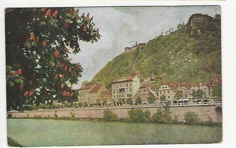 AK Graz - Schlossberg mit Bahn. (1918)