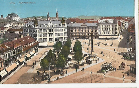 AK Graz Jakominiplatz.
