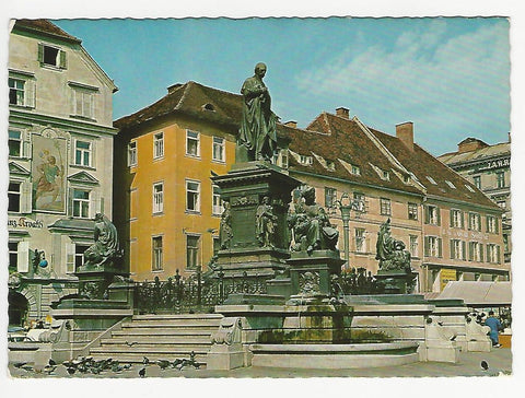 AK Graz. Erzherzog-Johann-Denkmal.