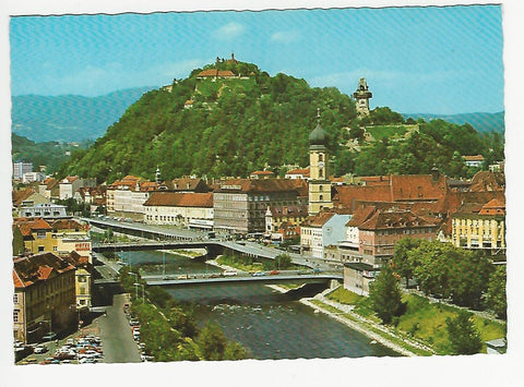 AK Graz. Blick zum Schloßberg.