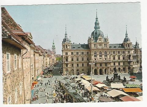 AK Graz. Rathaus am Hauptplatz.