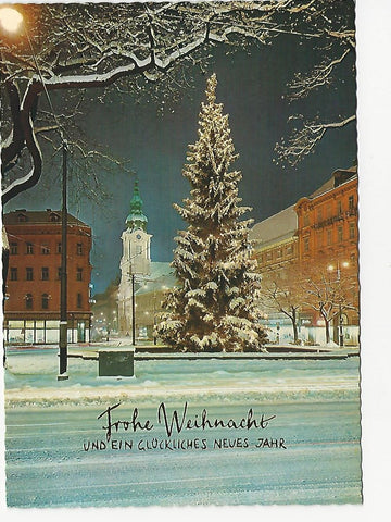 AK Graz, Eisernes Tor mit Stadtpfarrkirche. Frohe Weihnacht....