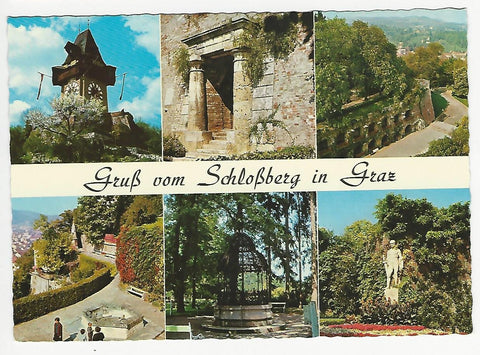 AK Gruß vom Schloßberg in Graz.