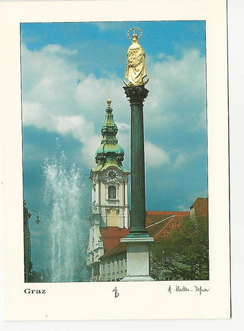 AK Graz. Mariensäule am Eisernen Tor.