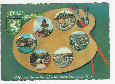 AK Graz. Die malerische Gartenstadt an der Mur. (1962)
