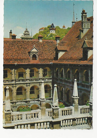 AK Graz. Landhaushof mit Blick auf den Schloßberg. (1968)