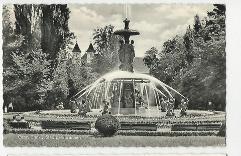 AK Graz, Stadtparkbrunnen. (1966)