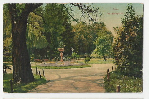 AK Graz. Im Stadtparke. (1908-09)