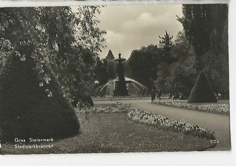 AK Graz. Stadtparkbrunnen.