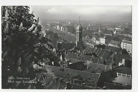 AK Graz. Blick vom Schloßberg.