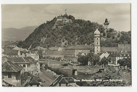 AK Graz. Blick zum Schloßberg.