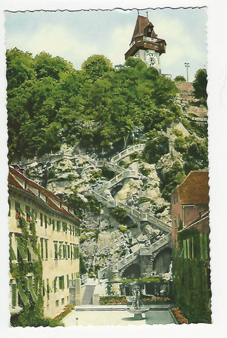 AK Graz. Schloßbergsteig.