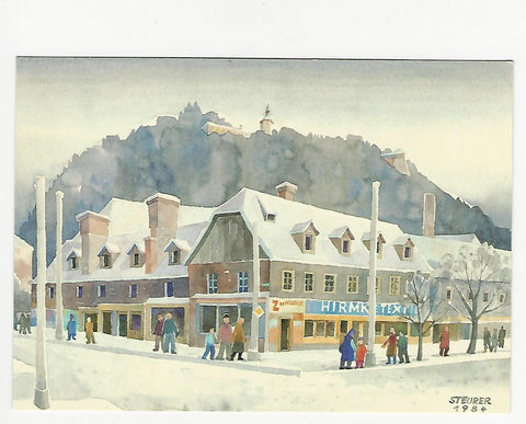 AK "Graz - Am Lendplatz" 1984. Aquarell: Sepp Steurer.