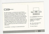 Werbe-Karte Kunsttaxi. Totale Erinnerung 03 Museum. Graz Kulturhauptstadt Europa 2003. 