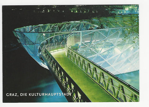 AK Graz. Die Kulturhauptstadt. Murinsel.