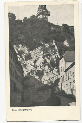 AK Graz. Schlossbergsteig.