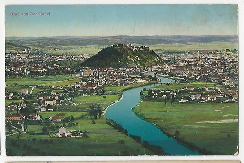 AK Graz von der Kanzel (1914)