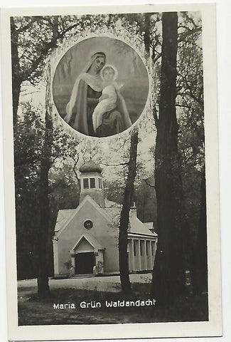 AK Maria Grün Waldandacht.