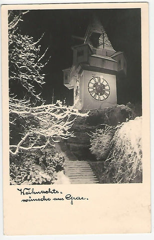 AK Weihnachtswünsche aus Graz.