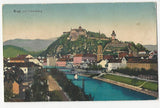 AK Graz mit Schloßberg.
