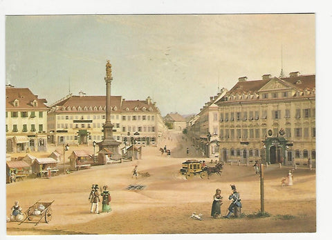 AK Alt-Graz. Conrad Kreuzer (1810-1861) Jakominiplatz. Tempera auf Papier, Stadtmuseum Graz.