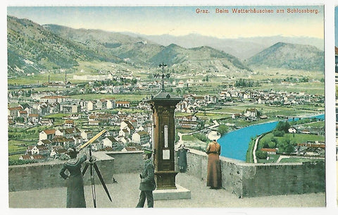 AK Graz. Beim Wetterhäuschen am Schlossberg. Verlag: Reproduktion alter Ansichtskarten die steiermärkische Sparkasse.