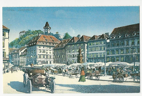 AK Graz. Hauptplatz. Verlag: Reproduktion alter Ansichtskarten die steiermärkische Sparkasse.