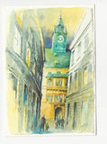AK Graz, Blick zum Landhaus. Aquarell Udo Querch.