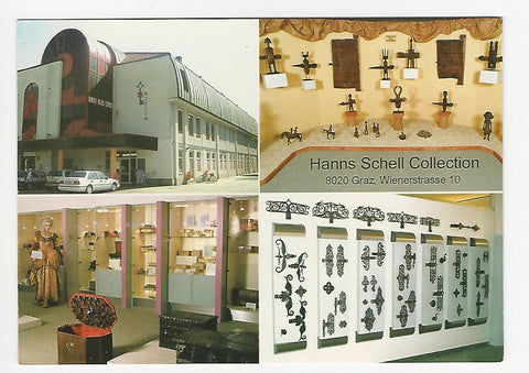 AK Graz. Hanns Schell Collection. Wienerstrasse 10. Österreichisches Museum für Schloss - Schlüssel - Kästchen - Kassetten und Eisenkunstguss.